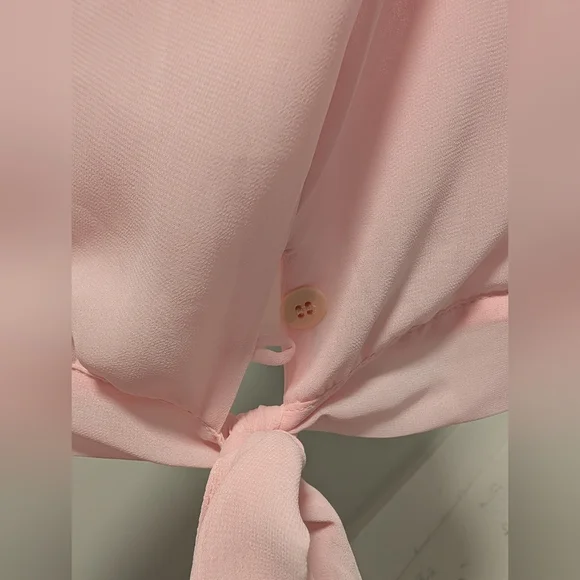 RW&CO. Pink Ruffle Strap Top - Picture 6 of 7